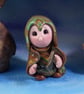 Tiny Warrior Gnome 'Faroe' with metal axe and belt OOAK Sculpt by Ann Galvin
