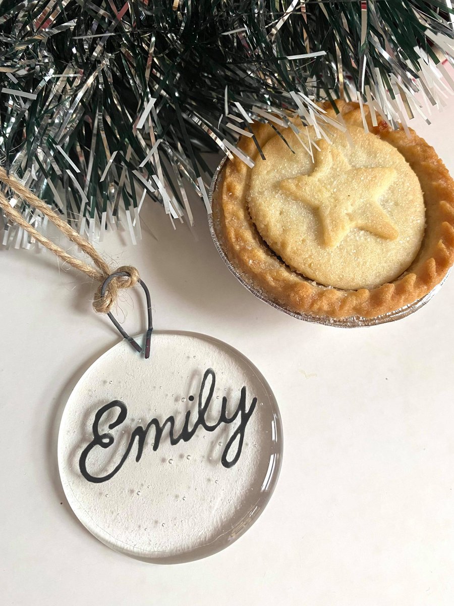 Personalised Clear Bauble