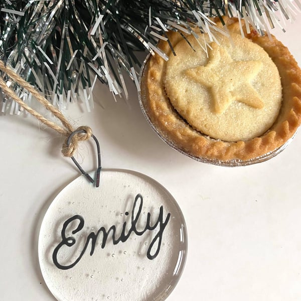 Personalised Clear Bauble