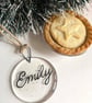 Personalised Clear Bauble - Image 1