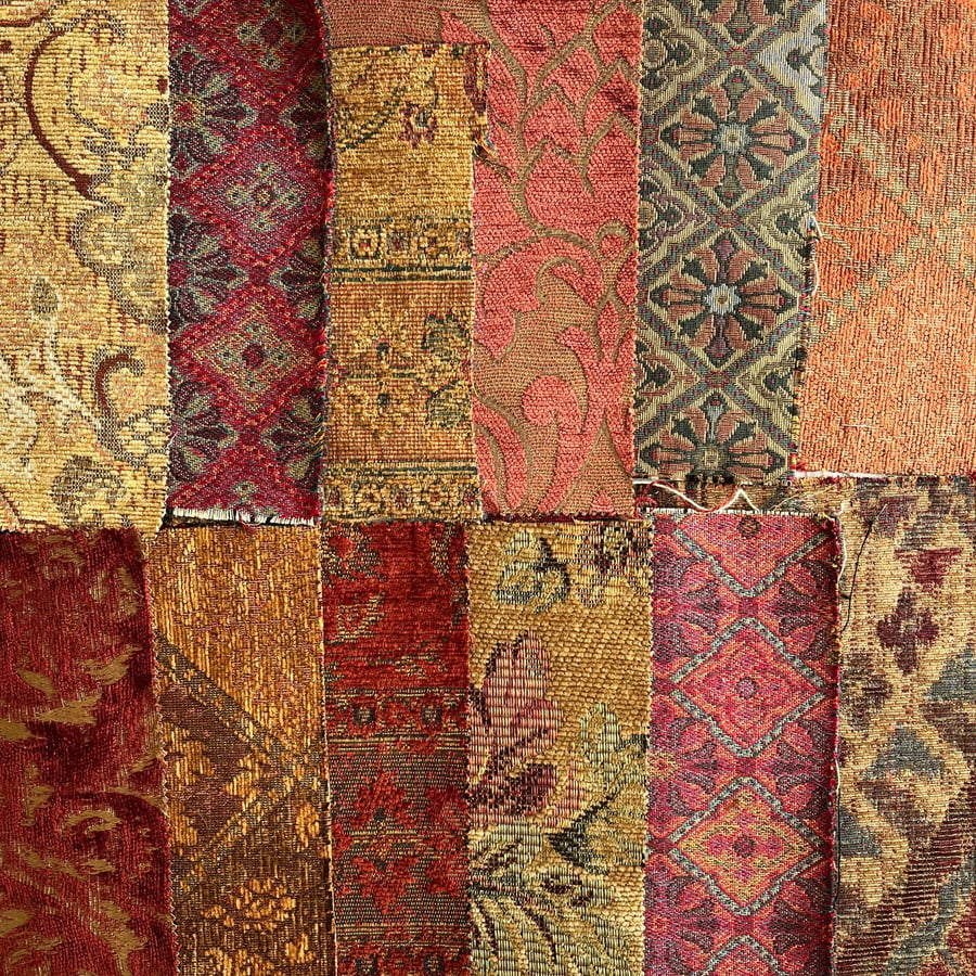 Upholstery fabric destash, gift for crafters, fabric bundle,