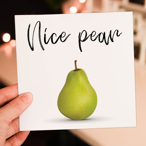 Anniversary card: Nice pear