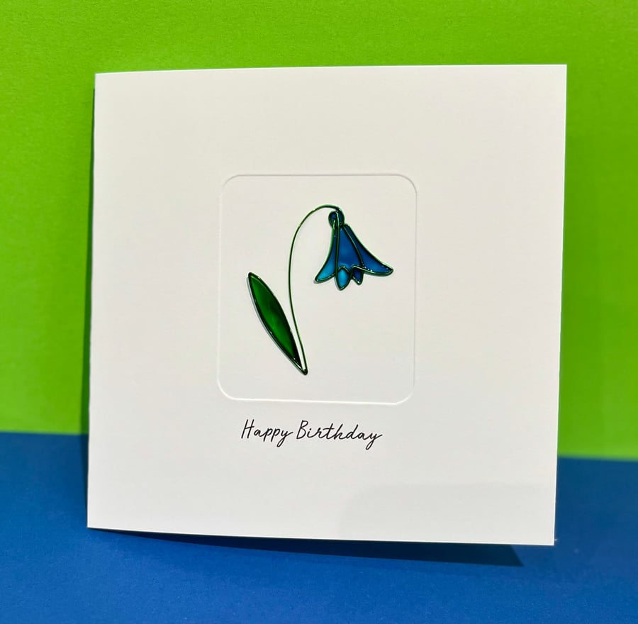 Bluebell Card - Mother's Day Card - Easter Card - Birthday Card - Thank you Card