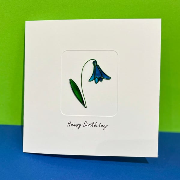 Bluebell Card - Mother's Day Card - Easter Card - Birthday Card - Thank you Card