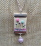 Hand sewn fabric pendant necklace  - Image 1