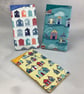 Beach huts handmade phone case, Seaside sunglasses case, Options - Image 1