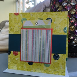 Concertina mini scrapbook album, photo album, birthday card 