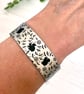 Squirrel cuff bracelet, nature jewellery with squirrels, wildlife gifts. B476 - Image 2