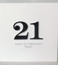 Handmade 21st birthday card - personalised with any age and message - Image 1