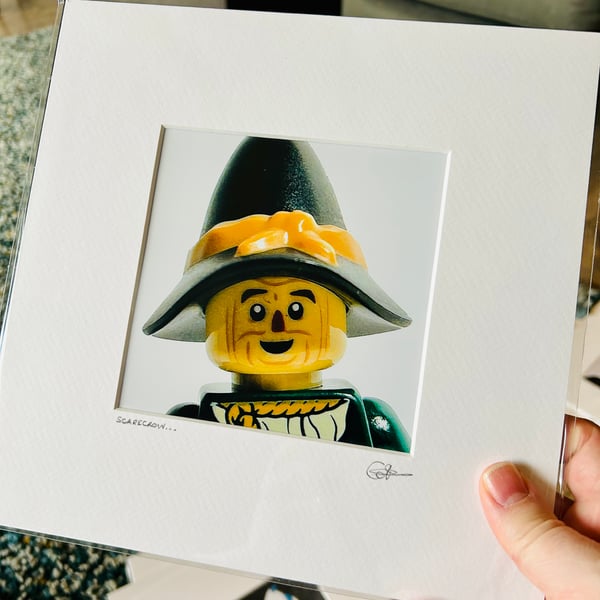 SCARECROW - Mounted Lego minifigure photo print 