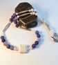 Frosted Blue Agate And White Jade Necklace - Handmade In Devon - Image 6