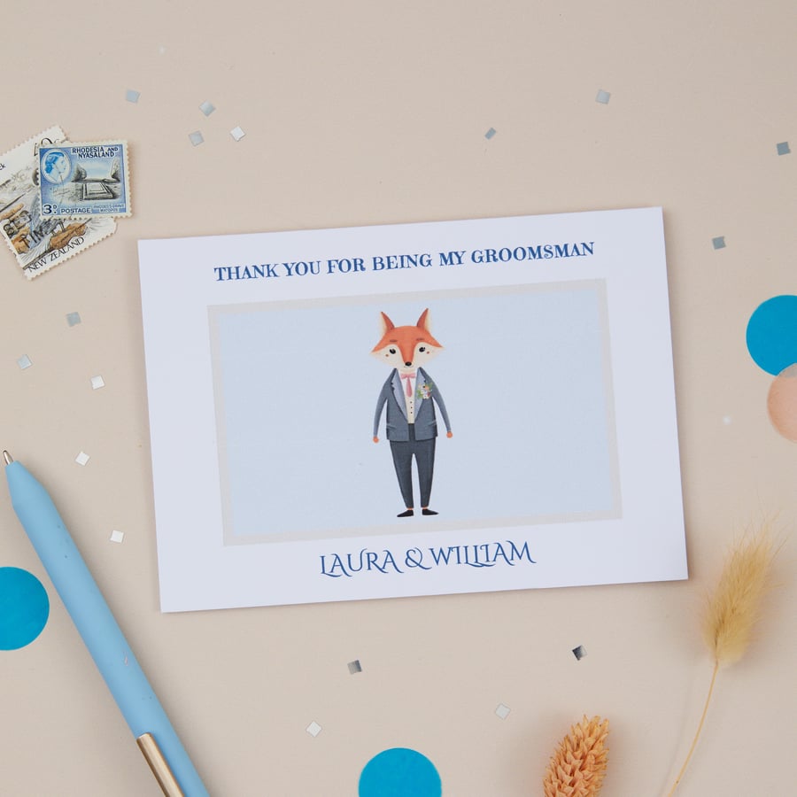 Thanks For Being Groomsman Card