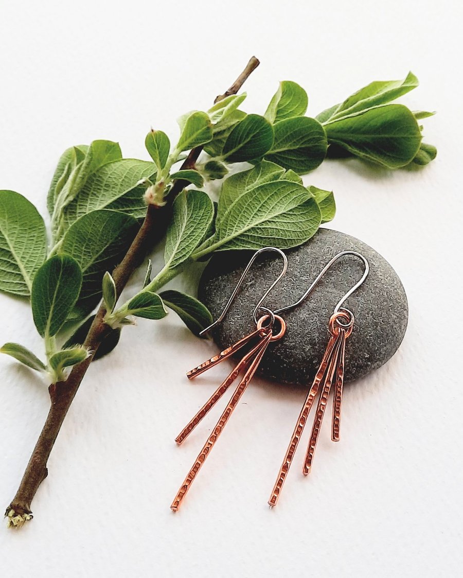 Copper Wire Earring