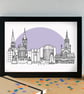 Coventry Skyline Art Print - Image 1