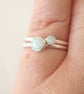 Lab Opal Double Ring Set - Image 2