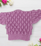Hand-Knitted Baby Cardigan, Bobble Texture, Custom Colours & Sizes Birth-7 Years - Image 6