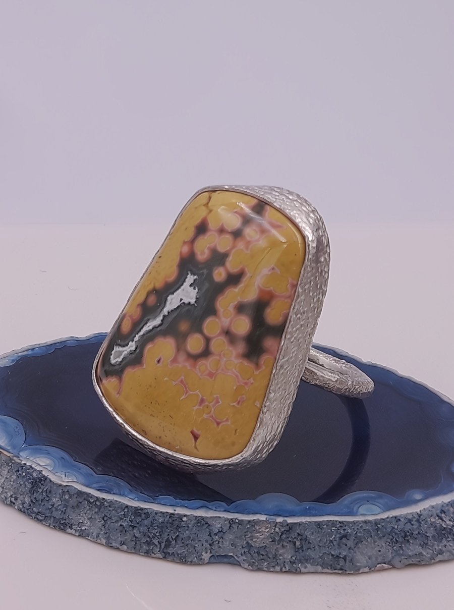 Sunburst Jasper Fusion Ring