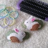 Rabbit hair clips, toddler hair accessories