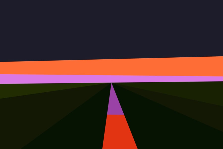 Irrigation Canals At Sunset Art Print