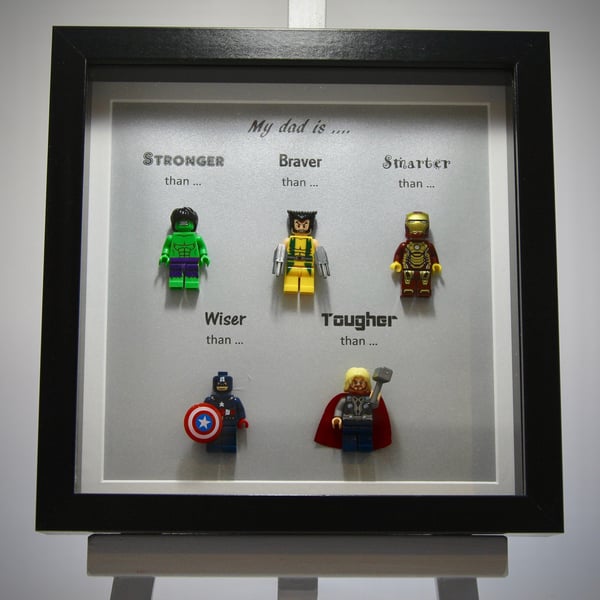 My Dad is.....Super Hero mini figure picture.