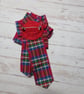 Royal Stewart Tartan & Celtic Button Ribbon Ruffle Brooch  - Image 5