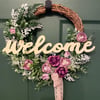 Handmade Spring Door Wreath, Luxury wreaths, 32cm