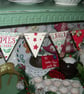 Handcrafted Wooden Christmas Bunting made with Emma Bridgewater Design Xmas Gift - Image 2