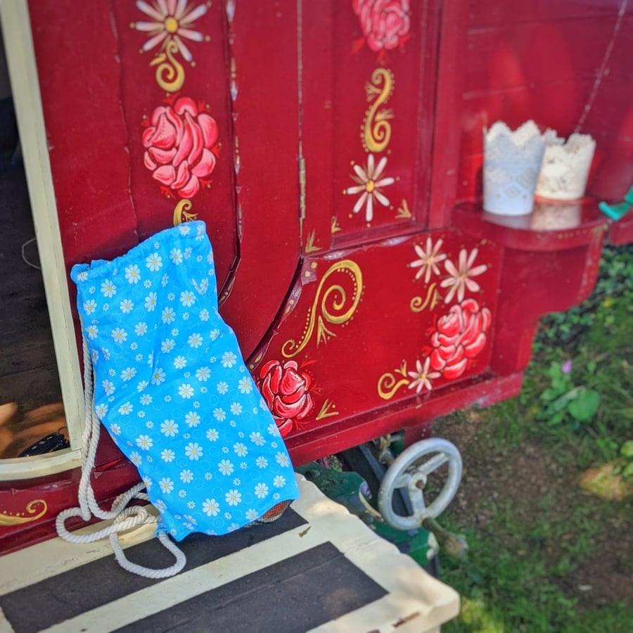 Water Proof Lined Drawstring Beach Walk Bag