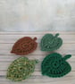 Leaf coaster, chunky mat, cotton coasters, plant lovers gift - Image 8