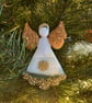 Imperfect Edition Red & Green Angels – Christmas Hanging Decoration - Image 2