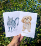 Custom Pet Portrait Hand Drawn - Image 5