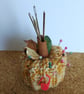 Handmade Crochet Pumpkin Pin Cushion  - Image 3