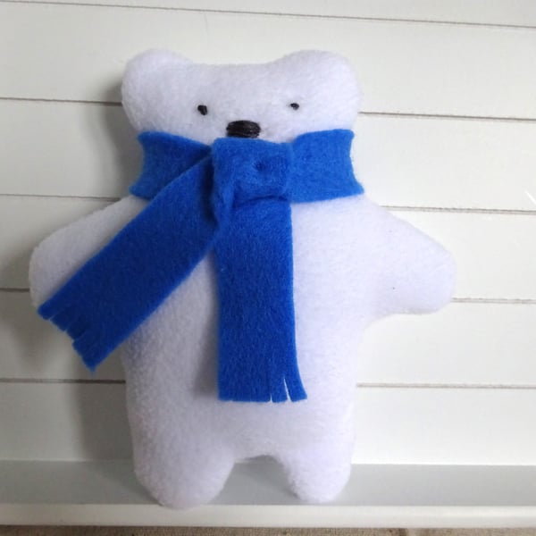 Blue Bears Bonnet and Scarf