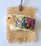 Guinea Pig Brooch Felted and Embroidered - Image 4