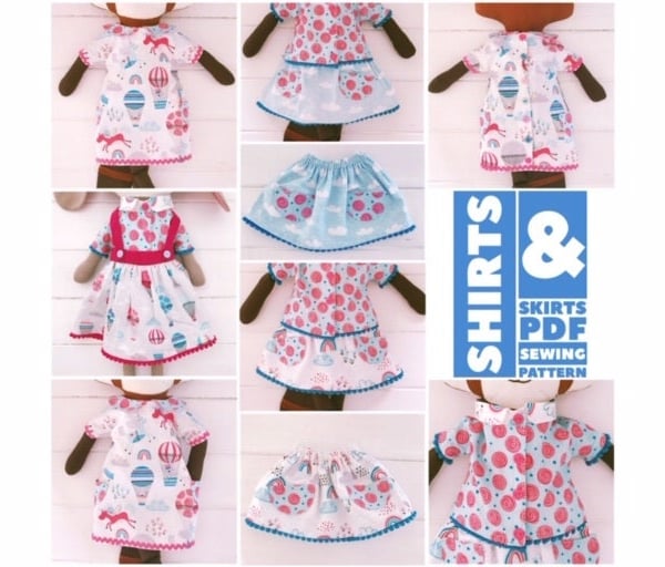 Digital PDF Sewing Pattern & Tutorial for ... - Folksy