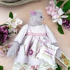 Lilac, An Embroidered Mohair Mouse