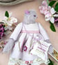 Lilac, An Embroidered Mohair Mouse