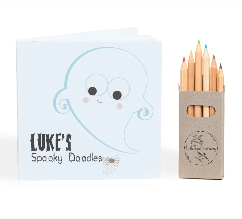 Personalised Halloween Doodle Books - various designs