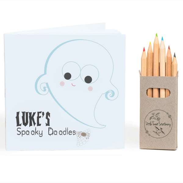 Personalised Halloween Doodle Books - various designs