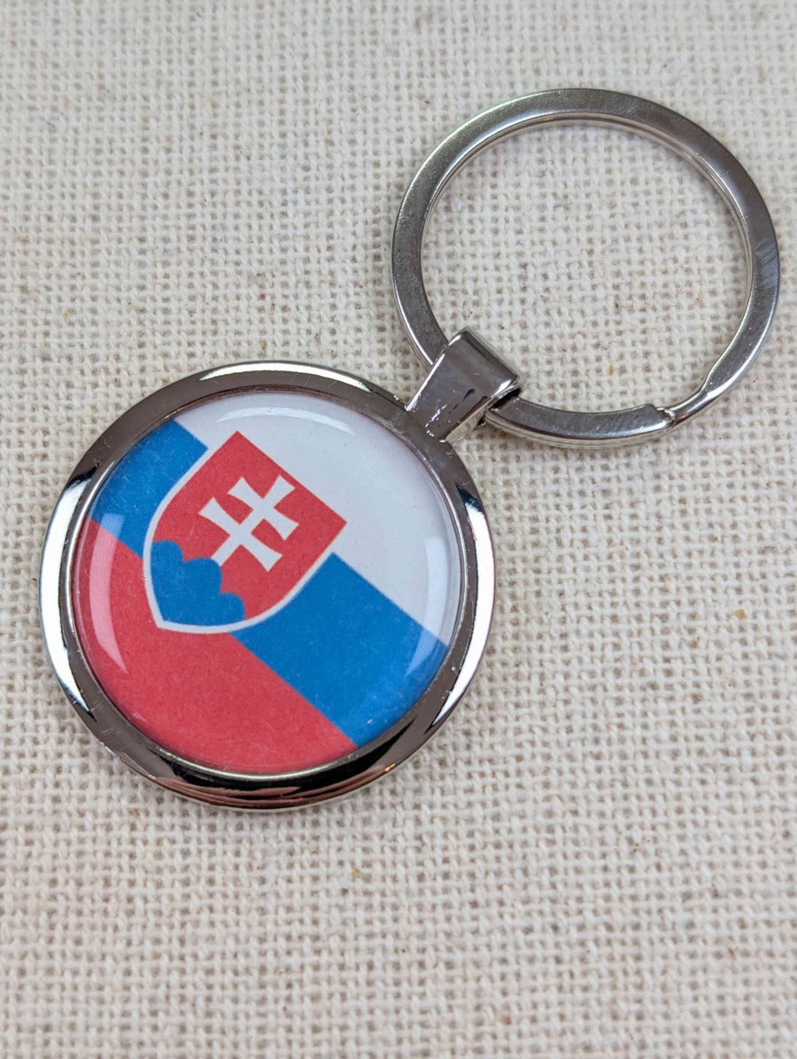 Slovakia Flag Keyring