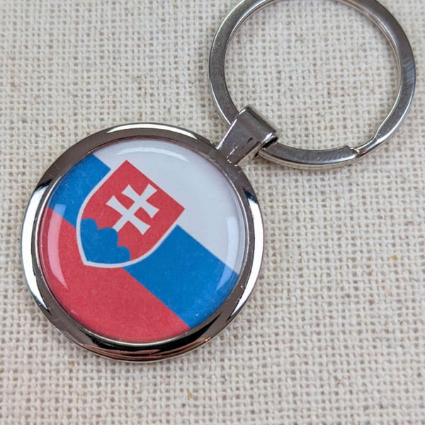 Slovakia Flag Keyring