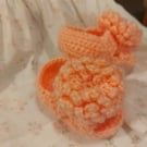 Pompom peep toes baby shoes