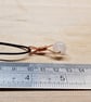 Unisex Copper Selenite Pendant wire wrap necklace - Image 4