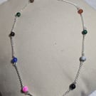 Semi-precious stone bead necklace