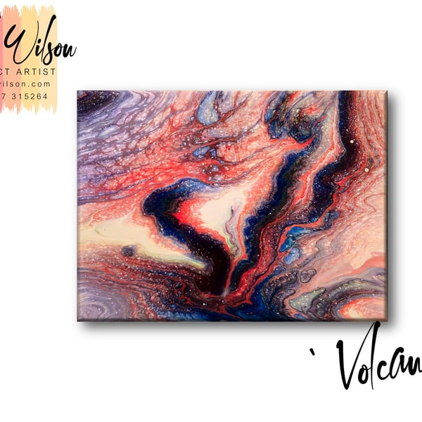 Handmade Acrylic Fluid Art - Original Abstract Painting