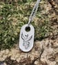 PHOENIX Hand Stamped Pewter Necklace - Image 2