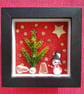 Starry Night Christmas Scene Box Frame Art - Image 1