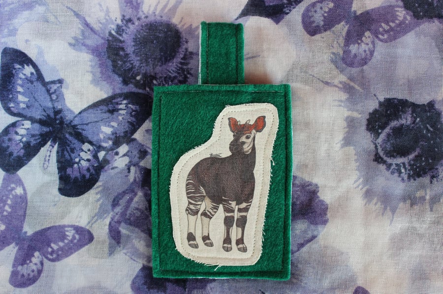 SALE ITEM - Okapi Card Holder Cute Bag Accessory Label