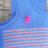 Hand knitted size 14 to 16 tank top 