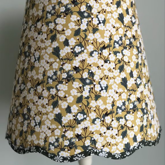 NEW Liberty  Mitsi  Blossom - Handmade Scalloped Table Lampshade